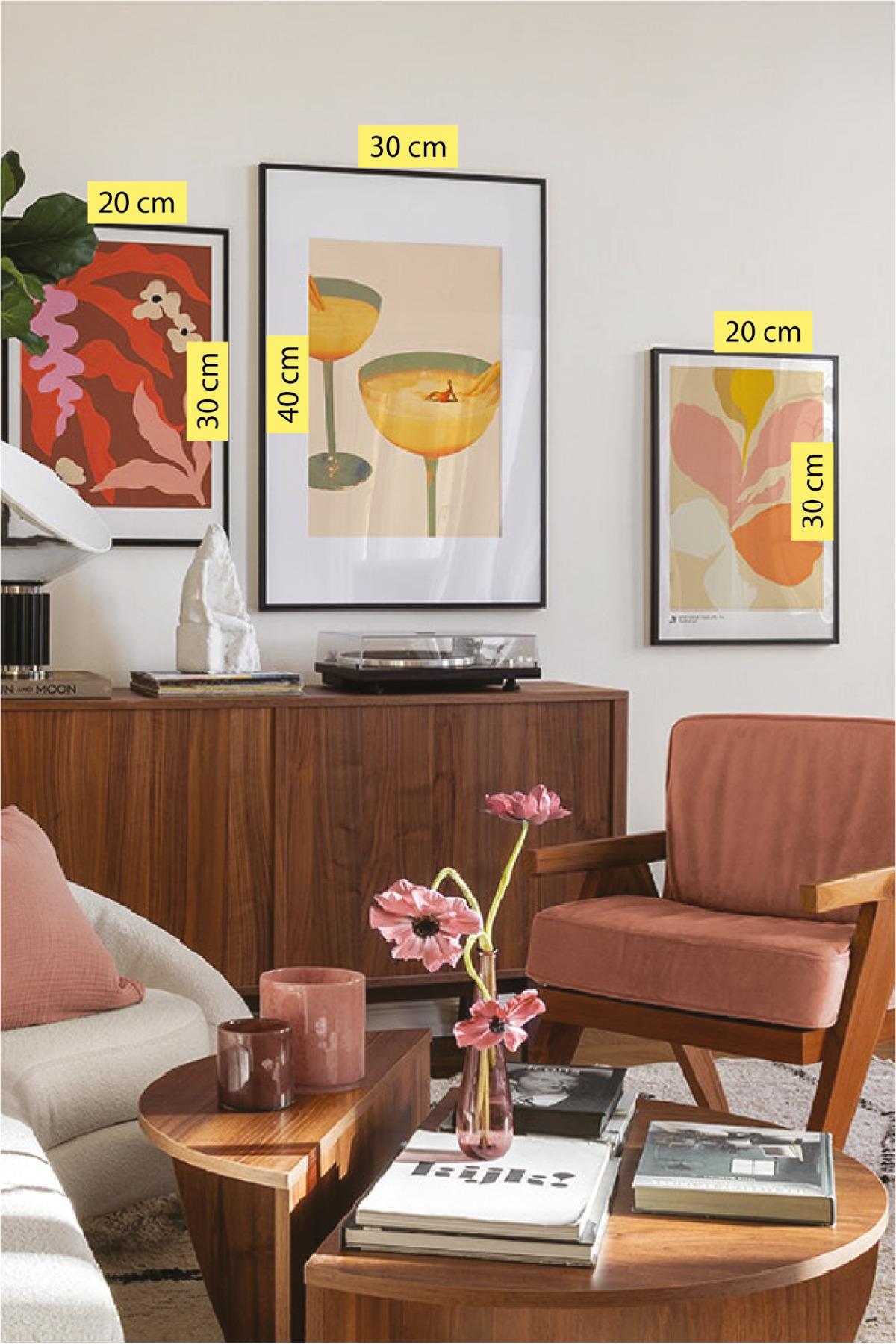 3 Parça Kokteyl Tarzında (SİYAH ÇERÇEVE GÖRÜNÜMLÜ) Tablo Seti