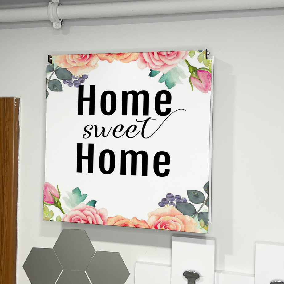 Home Sweet Home Temalı Ahşap Sigorta Saklama Kutusu