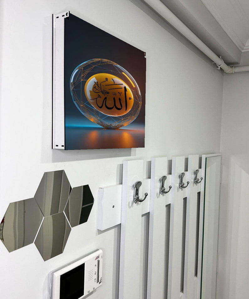 Dini Desenli Ahşap Sigorta Saklama Kutusu