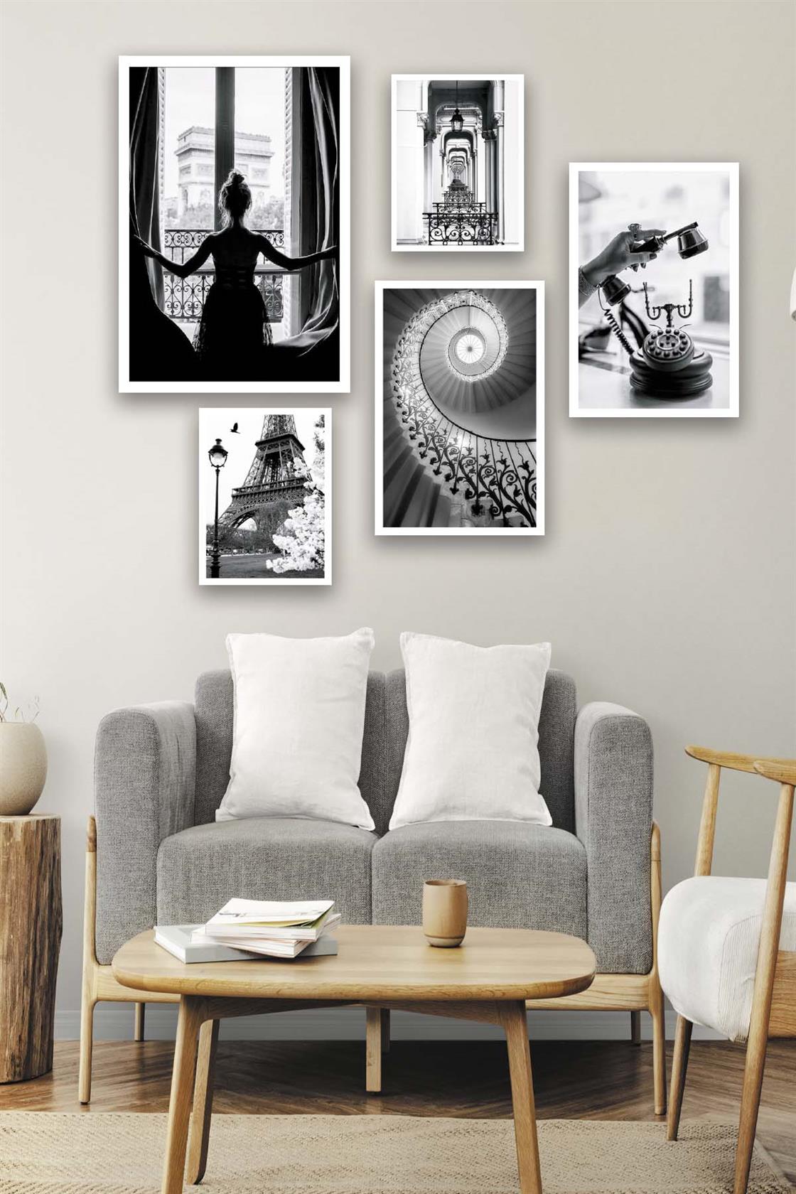 Eyfel kulesi Temalı Tablo Seti