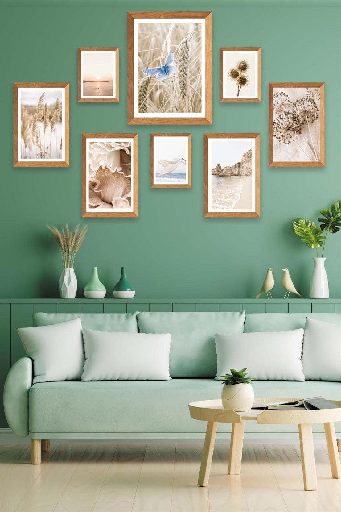 Doğa Ve Modern Sanatın Buluşması Tablo Seti