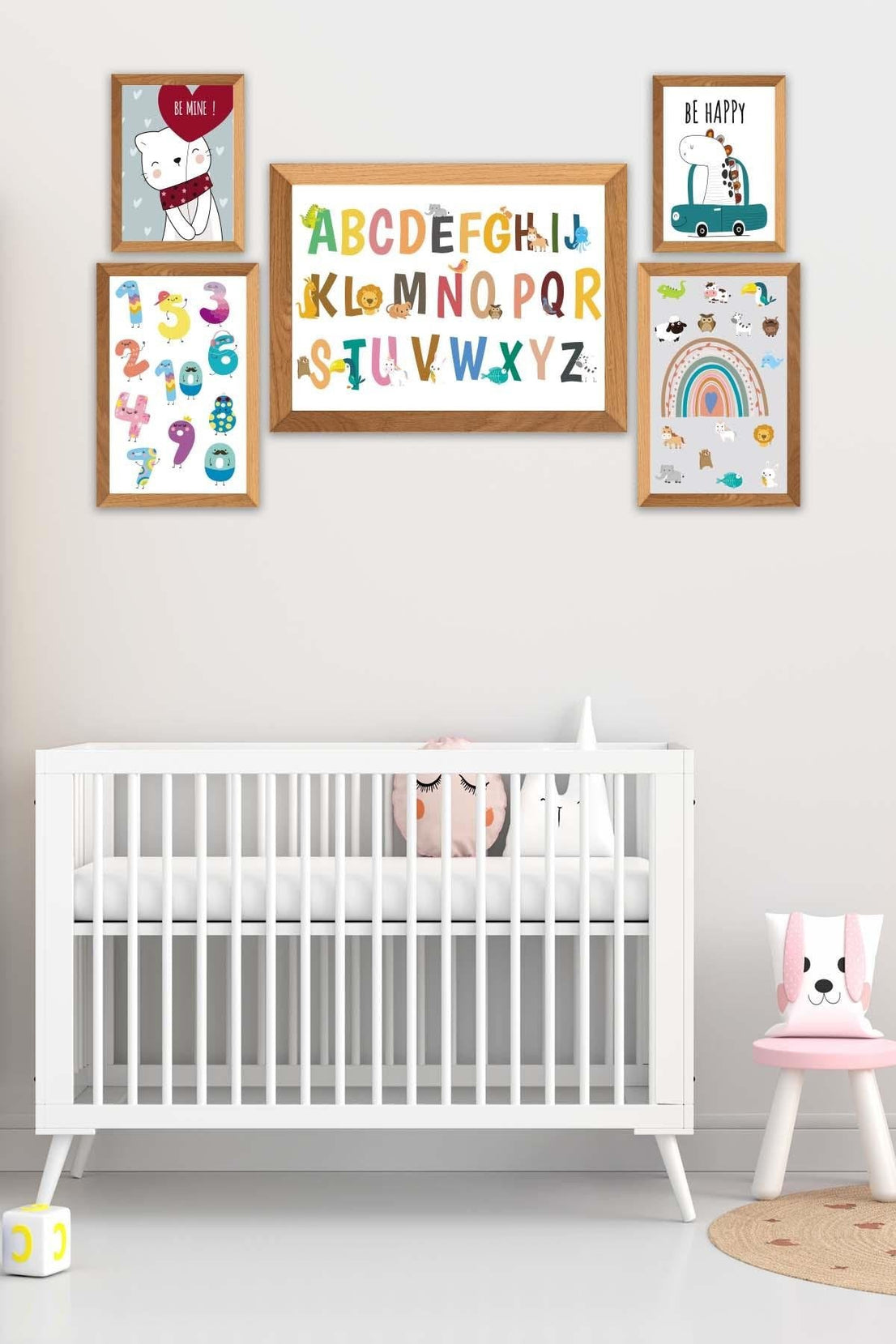 Sayılar Ve Harflerden Oluşan Öğretici Tablo