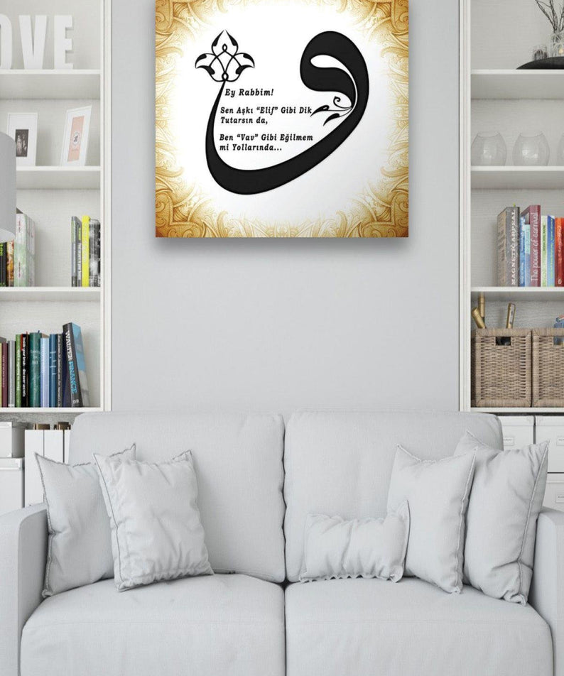 Vav Harfi Temalı Tablo Seti