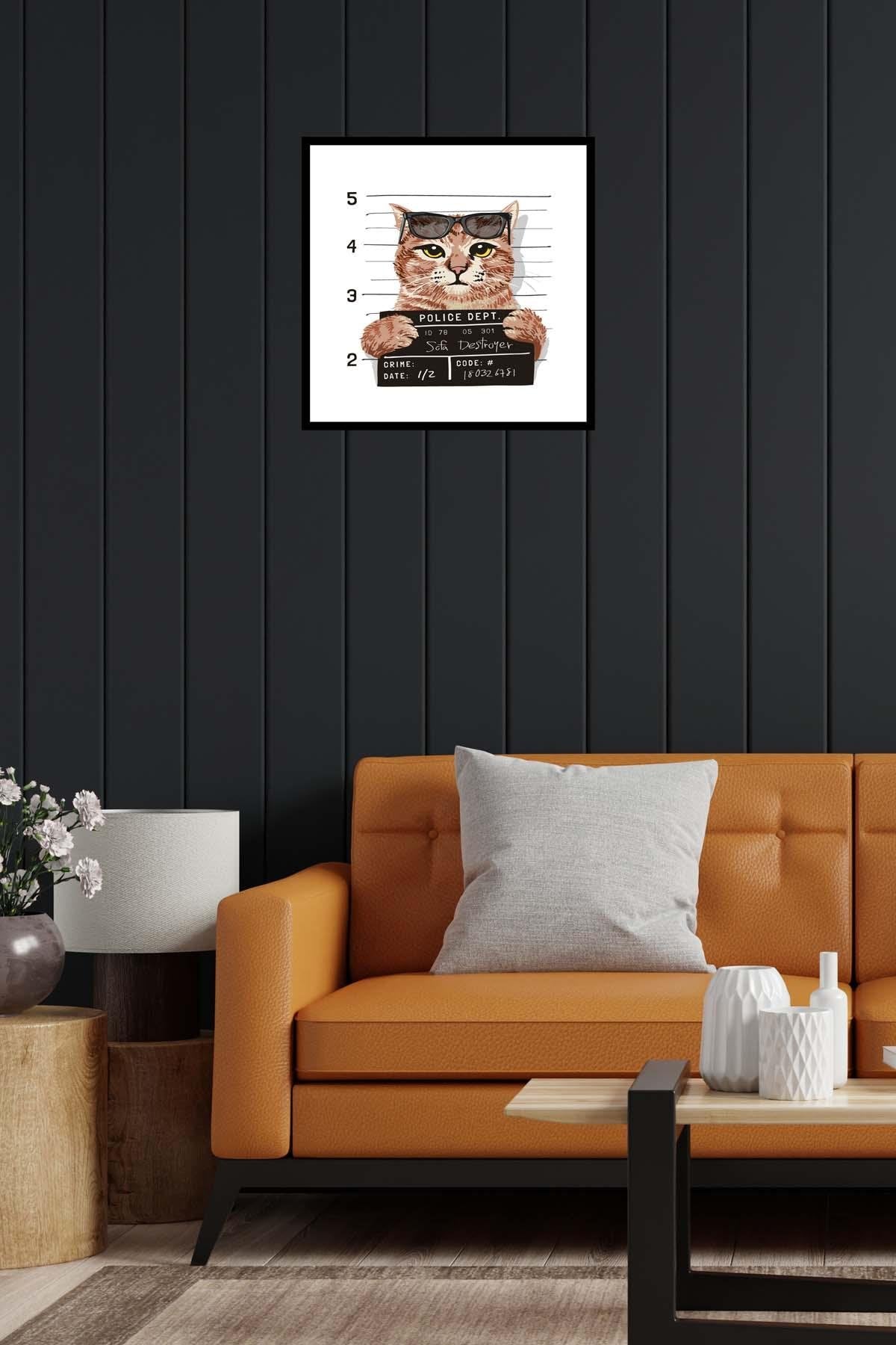 Suçlu Kedi Tasarımları Dijital baskı Tablolar