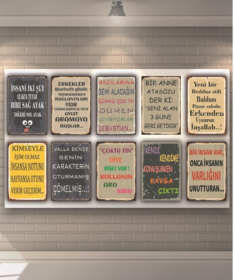 Elimden Geleni Yapsam Elimide Ahşap Poster