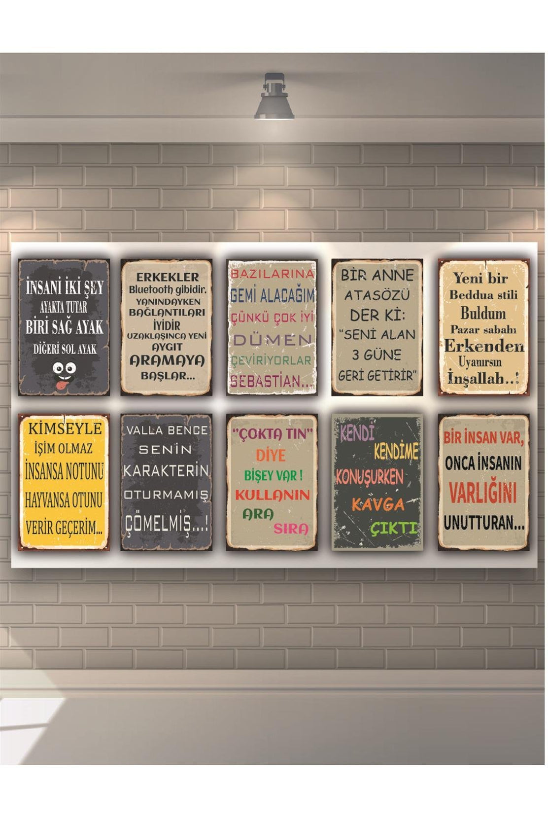 Bir İnsan Var Onca İnsanın Varlığını Ahşap Poster