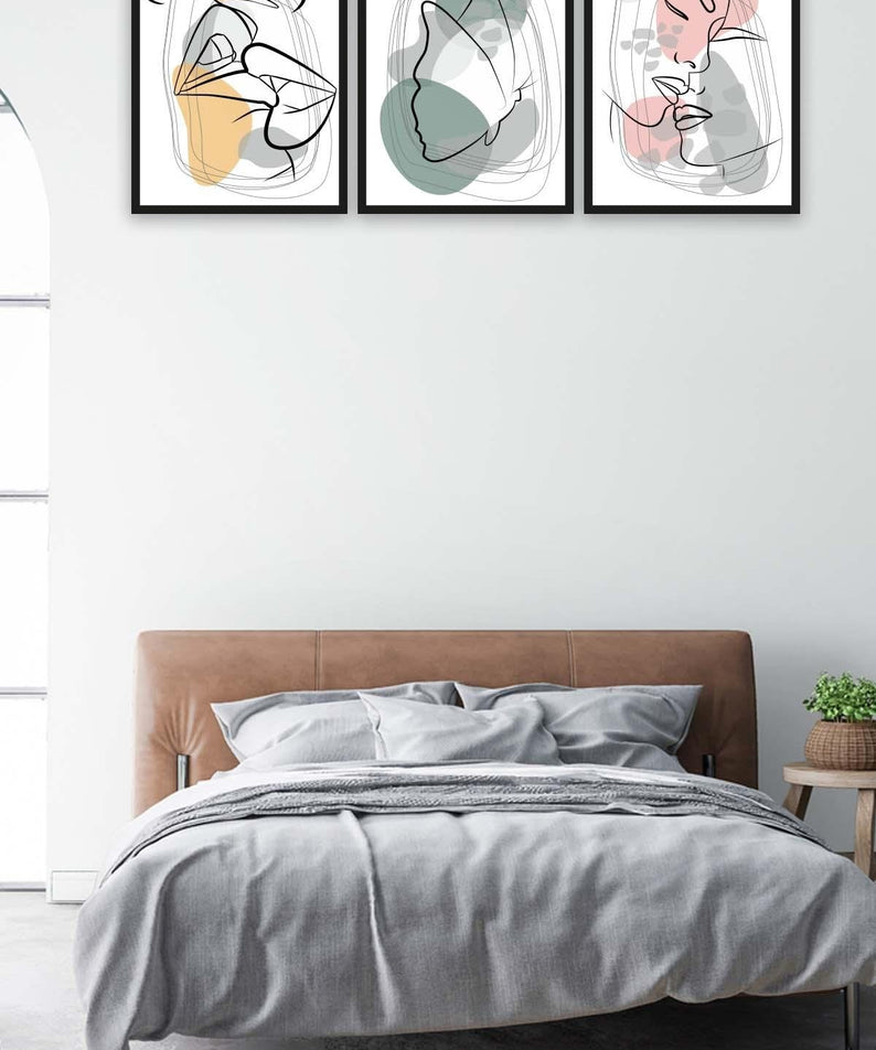 3 Parça Çizgisel Pantone Tablo Seti