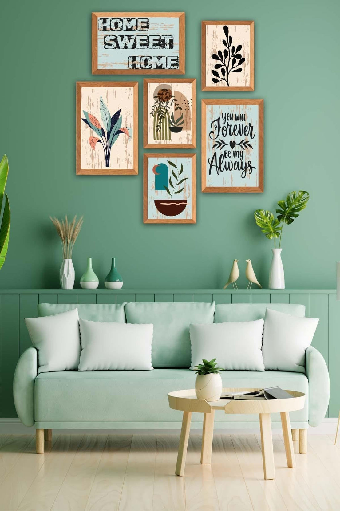 Home Sweet Home Temalı Tablo Seti