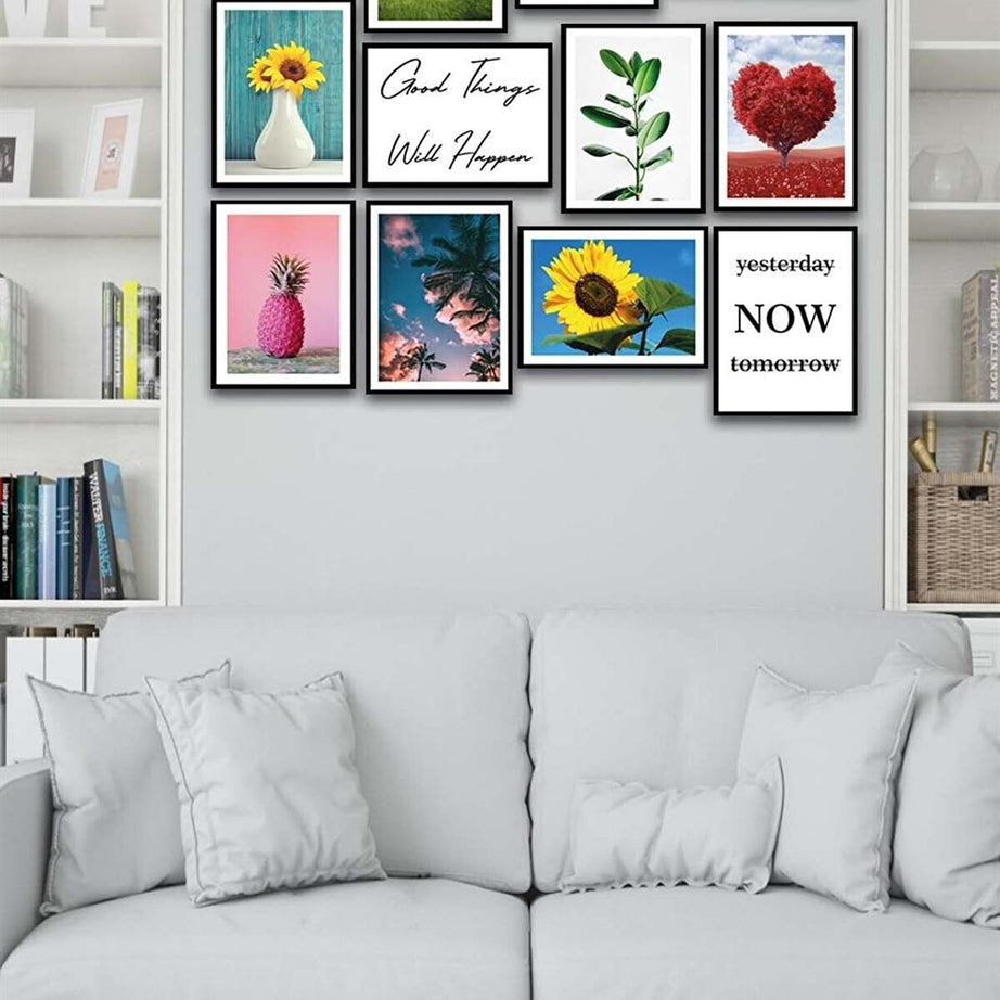 12 Parça Modern Tarzda Sanatsal Mdf Tablo Seti