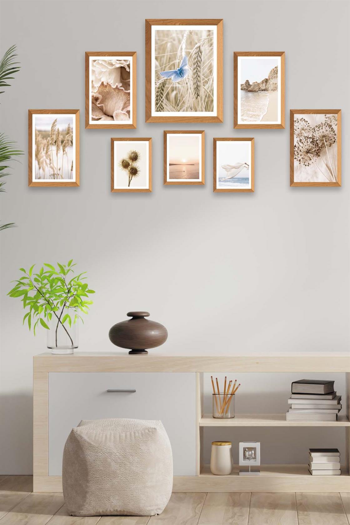 Doğa Ve Modern Sanatın Buluşması Tablo Seti