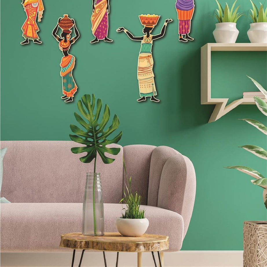 5 Parça Afrikalı Etnik Kadınlar