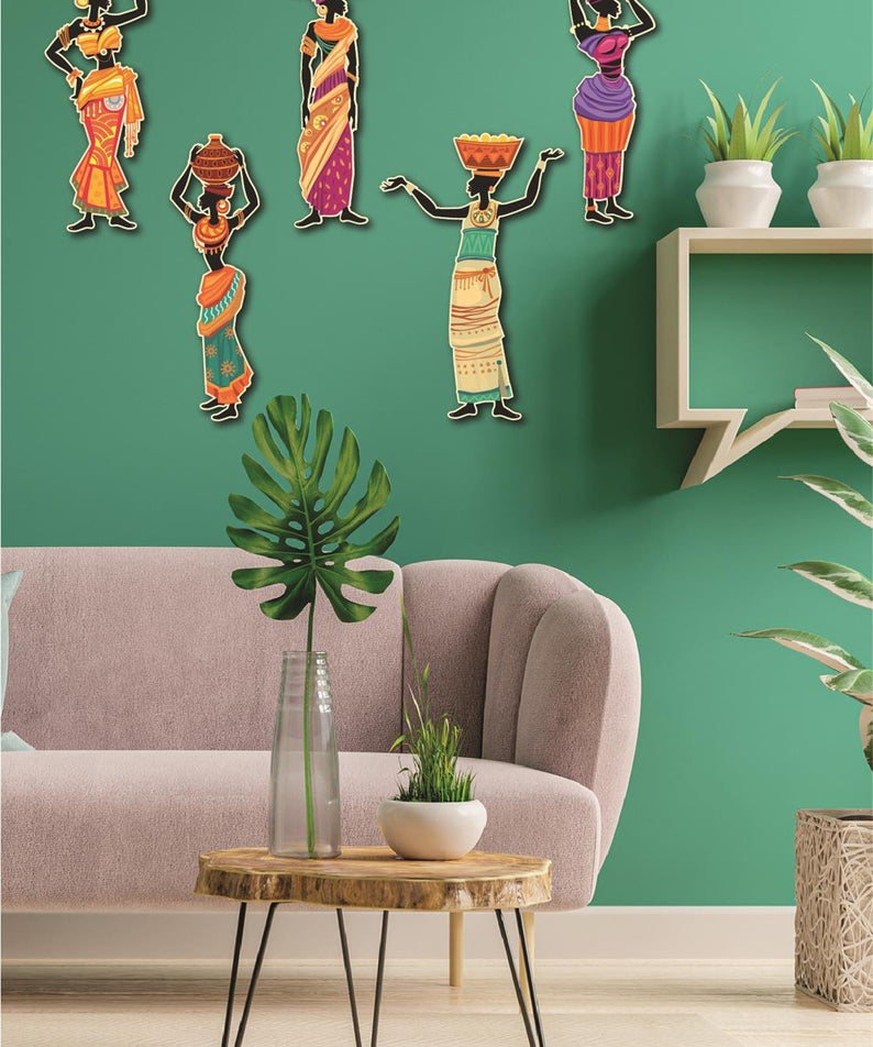 5 Parça Afrikalı Etnik Kadınlar