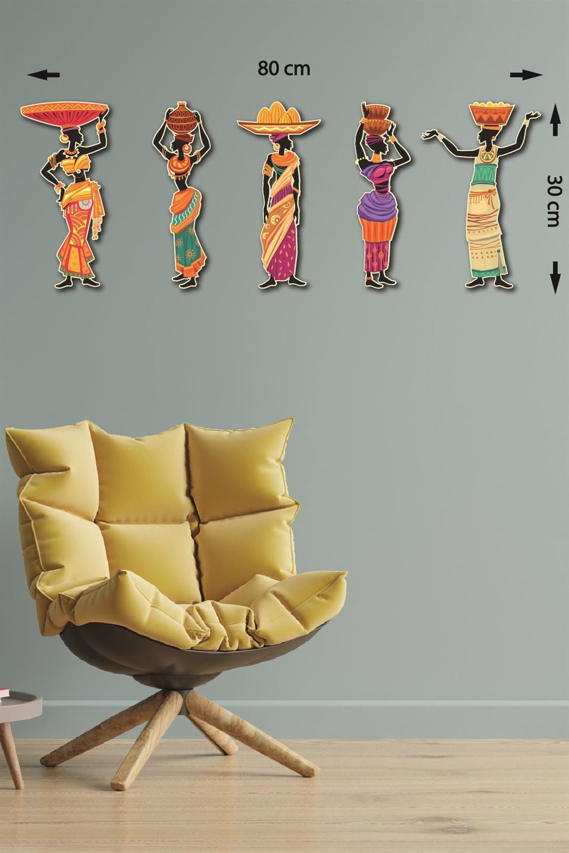 5 Parça Afrikalı Etnik Kadınlar