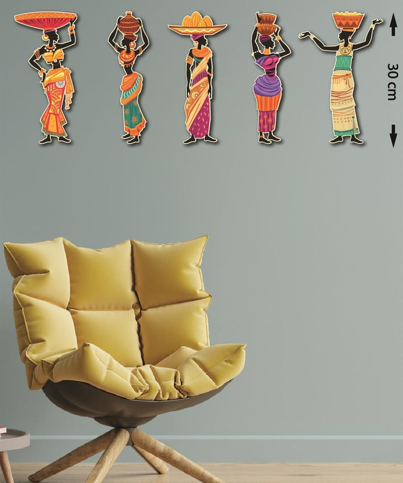 5 Parça Afrikalı Etnik Kadınlar