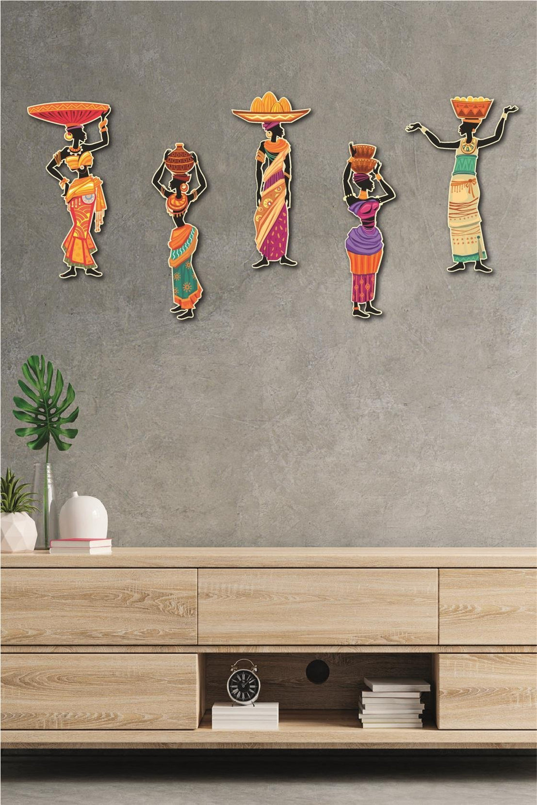 5 Parça Afrikalı Etnik Kadınlar