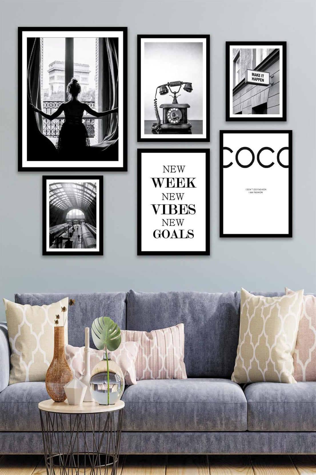 Modern Sanat Tasarım Temalı Tablo Seti