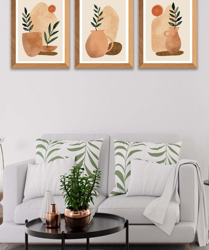 Bohem Ve Suluboya Tarzında Tablo Seti