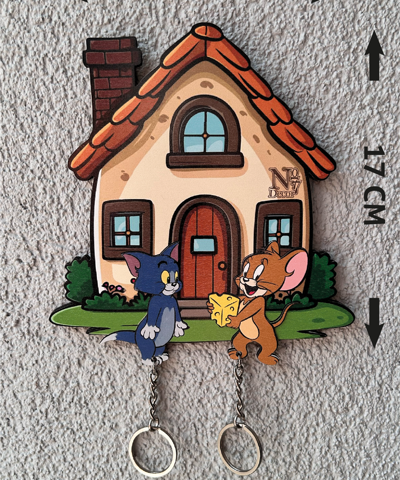 Kişiye Özel Çift & Aile İsimli Duvar Askılı Ahşap Anahtarlık