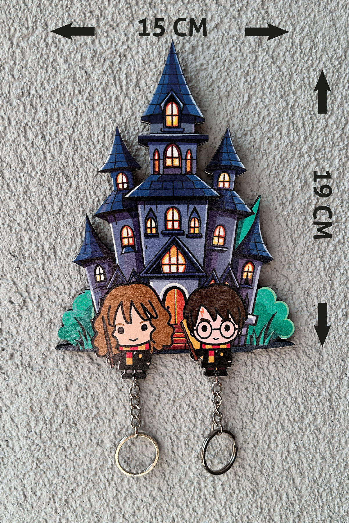 Kişiye Özel Çift & Aile İsimli Duvar Askılı Ahşap Anahtarlık