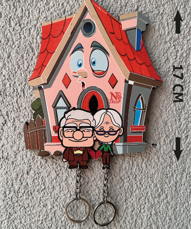 Kişiye Özel Çift & Aile İsimli Duvar Askılı Ahşap Anahtarlık