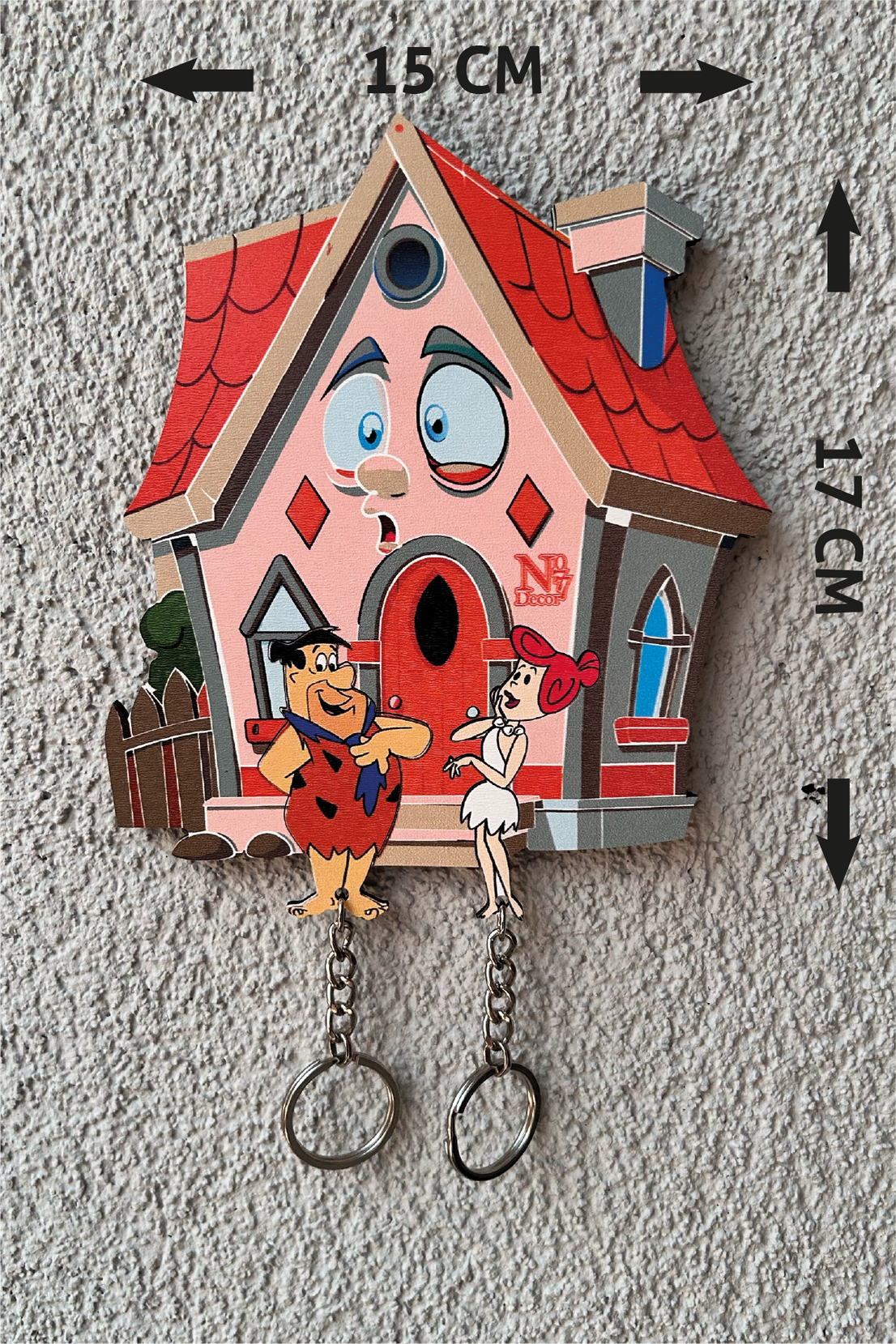 Kişiye Özel Çift & Aile İsimli Duvar Askılı Ahşap Anahtarlık