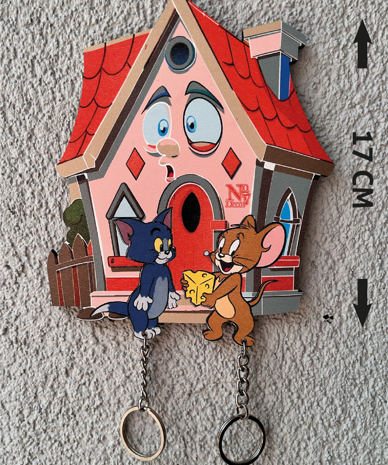 Kişiye Özel Çift & Aile İsimli Duvar Askılı Ahşap Anahtarlık