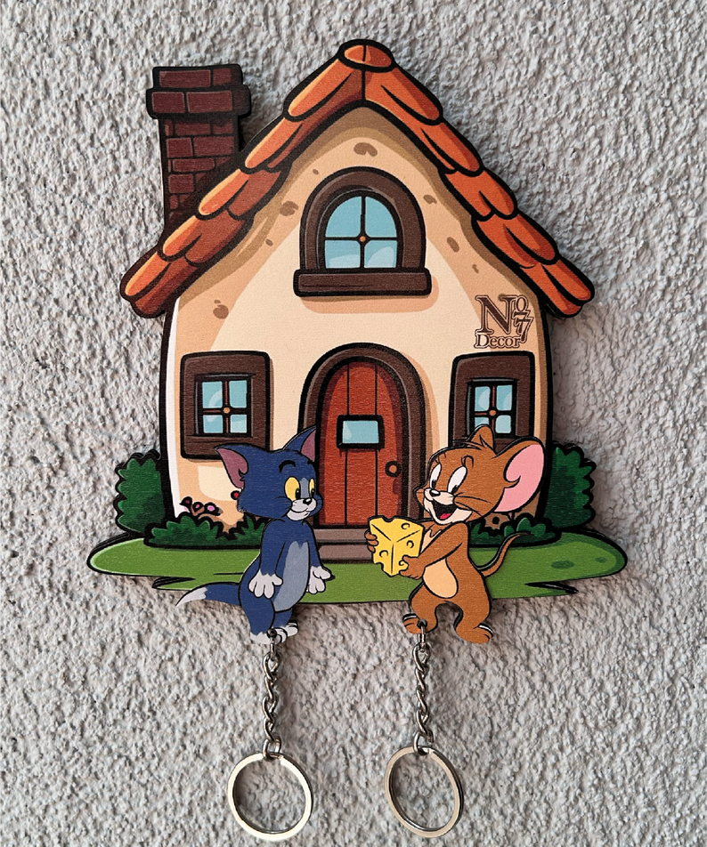 Kişiye Özel Çift & Aile İsimli Duvar Askılı Ahşap Anahtarlık