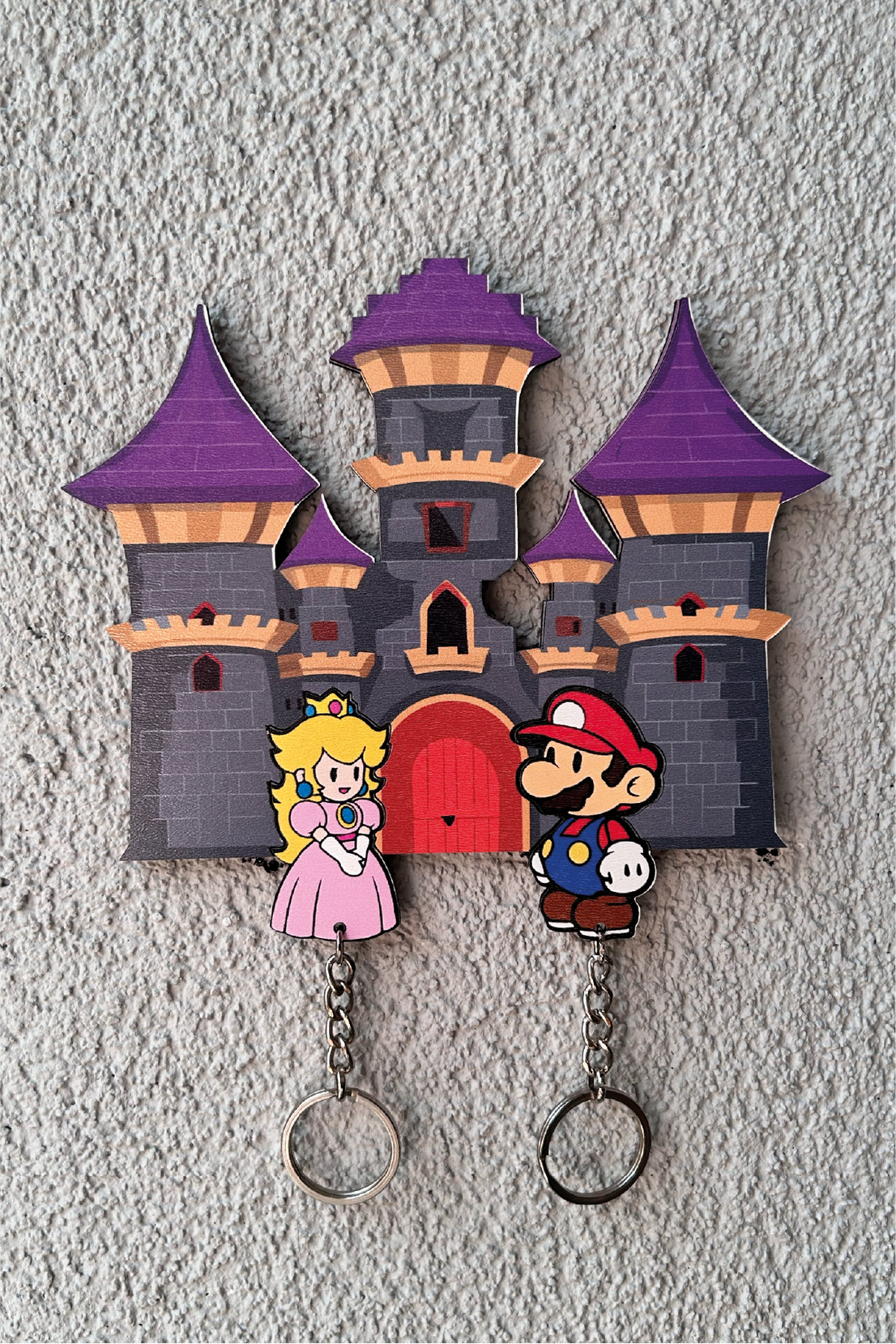 Kişiye Özel Çift & Aile İsimli Duvar Askılı Ahşap Anahtarlık