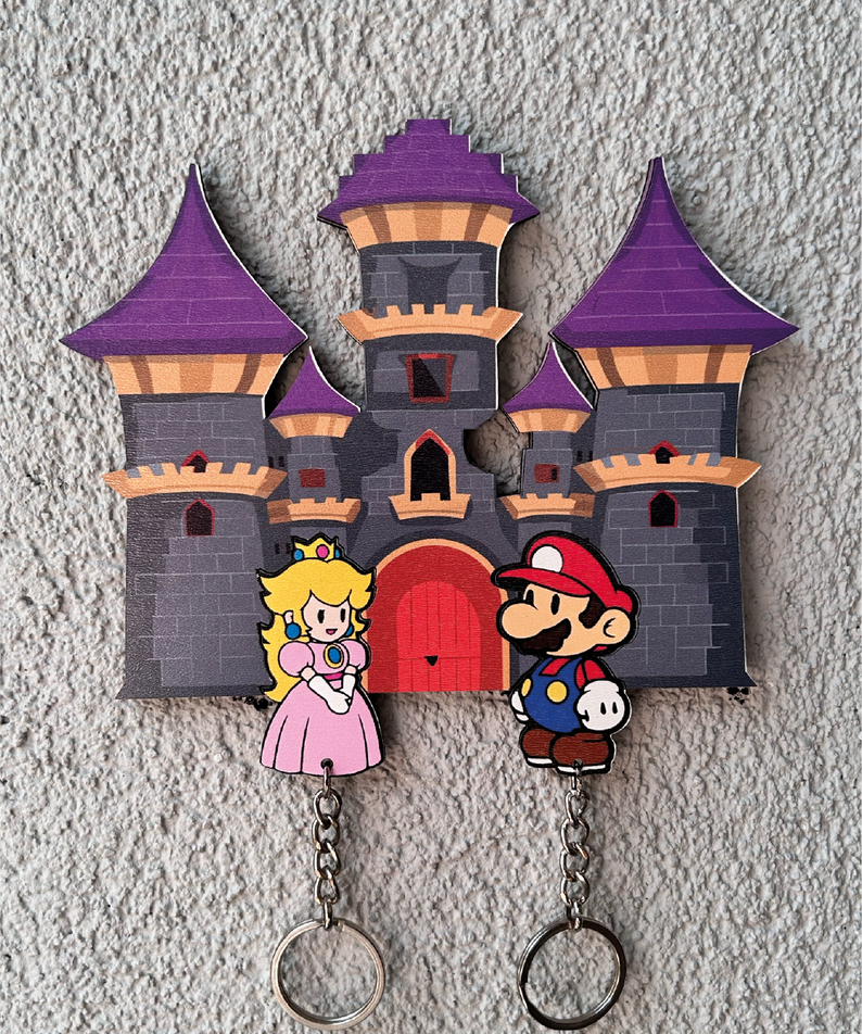 Kişiye Özel Çift & Aile İsimli Duvar Askılı Ahşap Anahtarlık