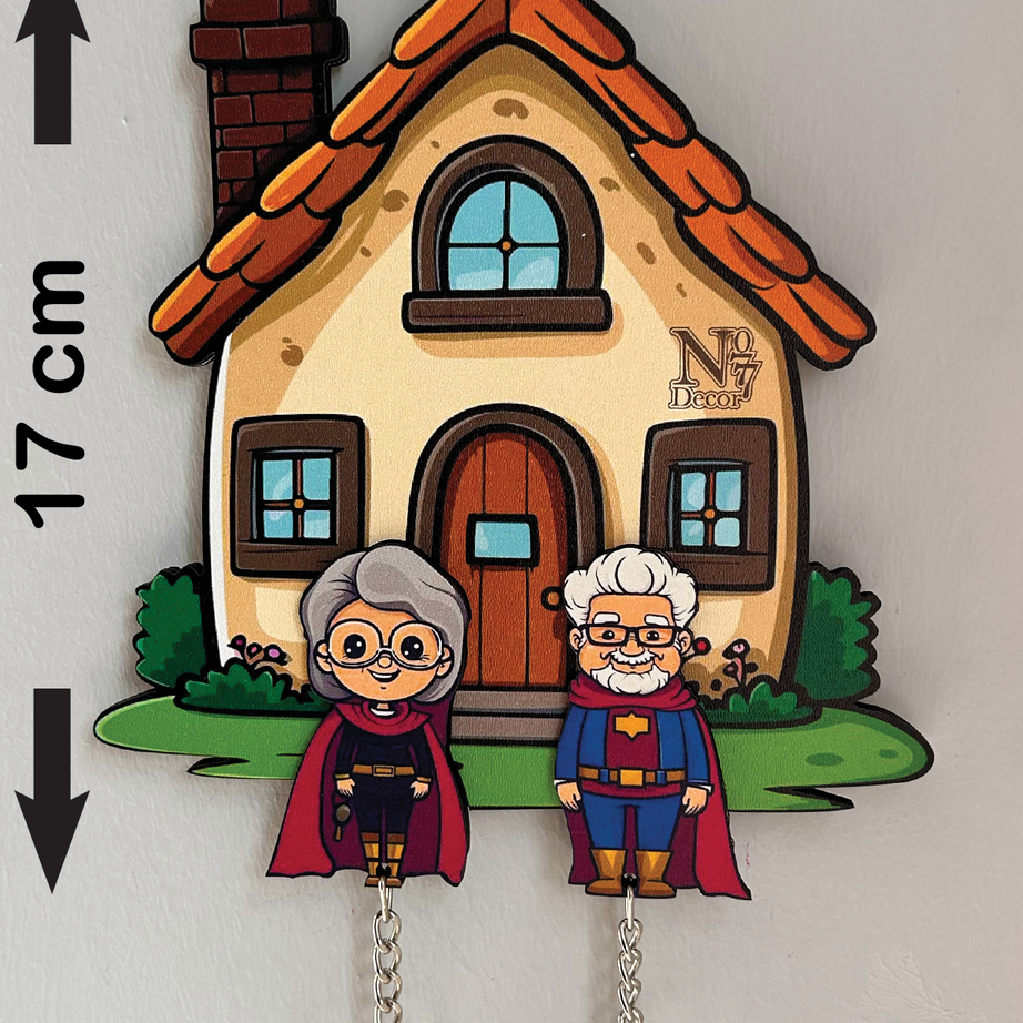 Kişiye Özel Çift & Aile İsimli Duvar Askılı Ahşap Anahtarlık