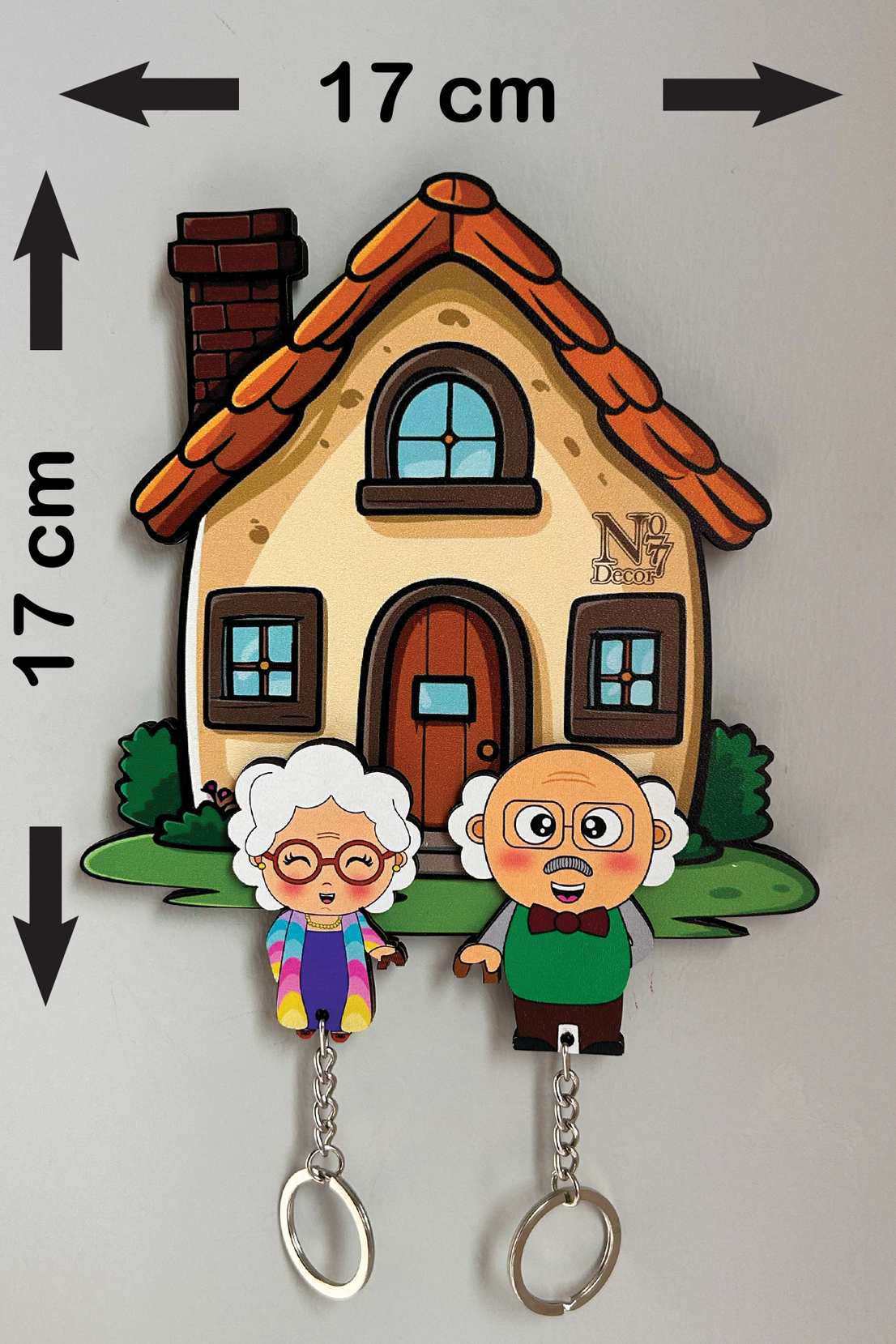 Kişiye Özel Çift & Aile İsimli Duvar Askılı Ahşap Anahtarlık