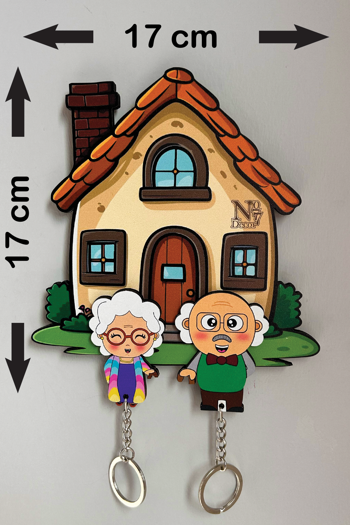 Kişiye Özel Çift & Aile İsimli Duvar Askılı Ahşap Anahtarlık