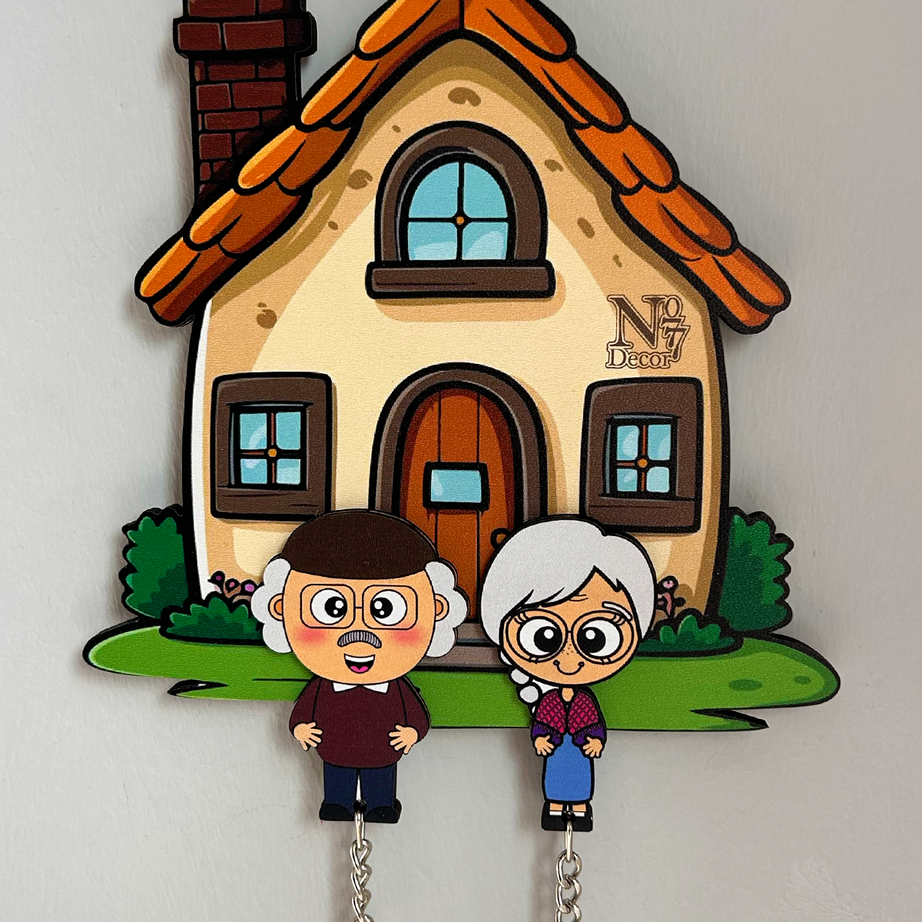 Kişiye Özel Çift & Aile İsimli Duvar Askılı Ahşap Anahtarlık
