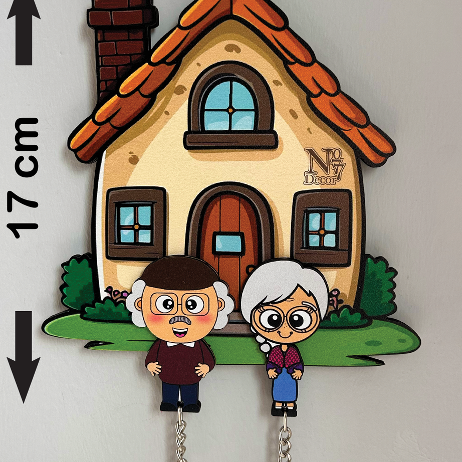 Kişiye Özel Çift & Aile İsimli Duvar Askılı Ahşap Anahtarlık