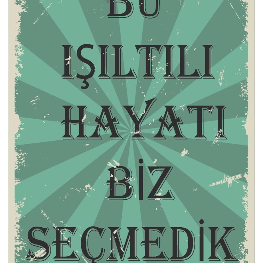 Bu Işıltılı Hayatı Biz Seçmedik Ahşap Poster