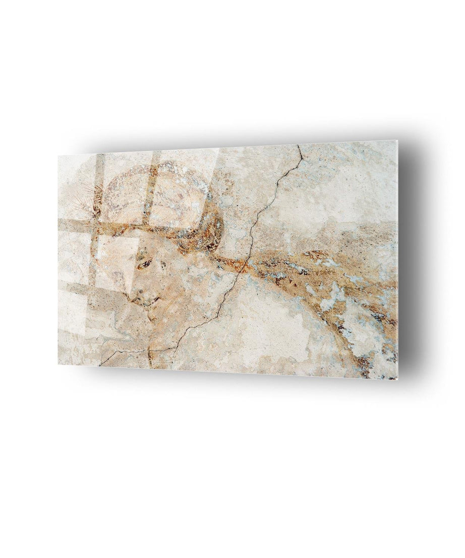 Heykel Taş Kadın Temalı Cam Tablo