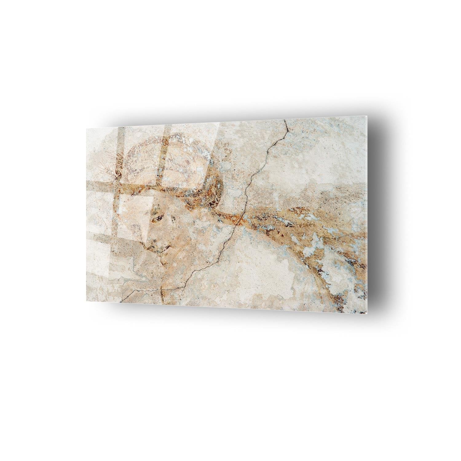 Heykel Taş Kadın Temalı Cam Tablo