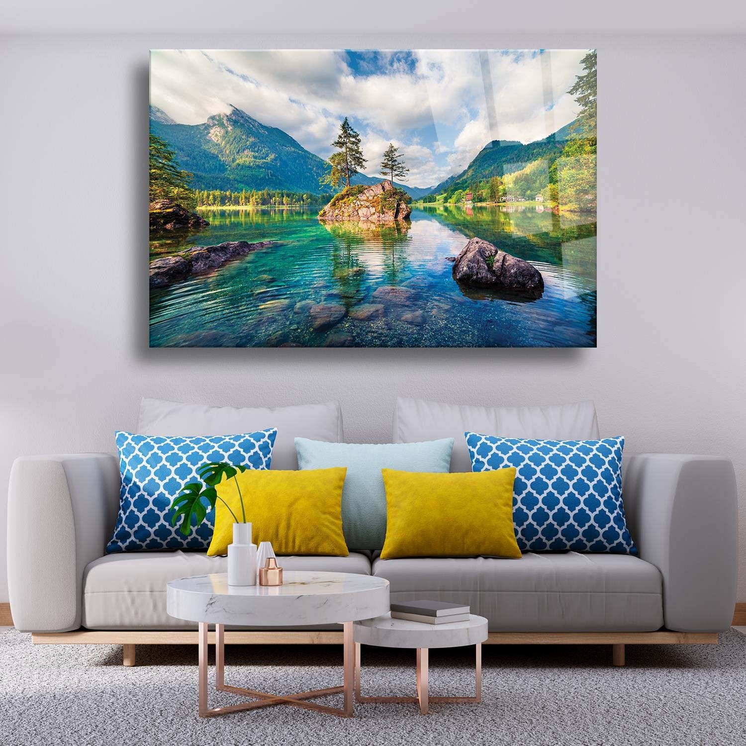 İskandinav Temalı Cam Tablo