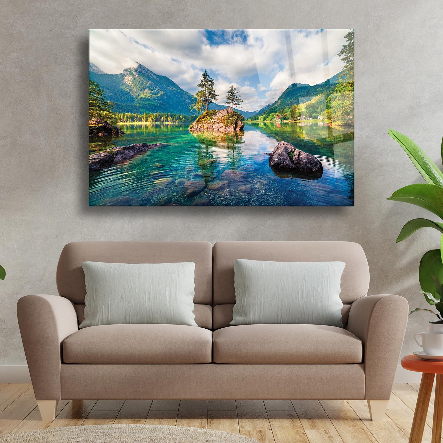 İskandinav Temalı Cam Tablo