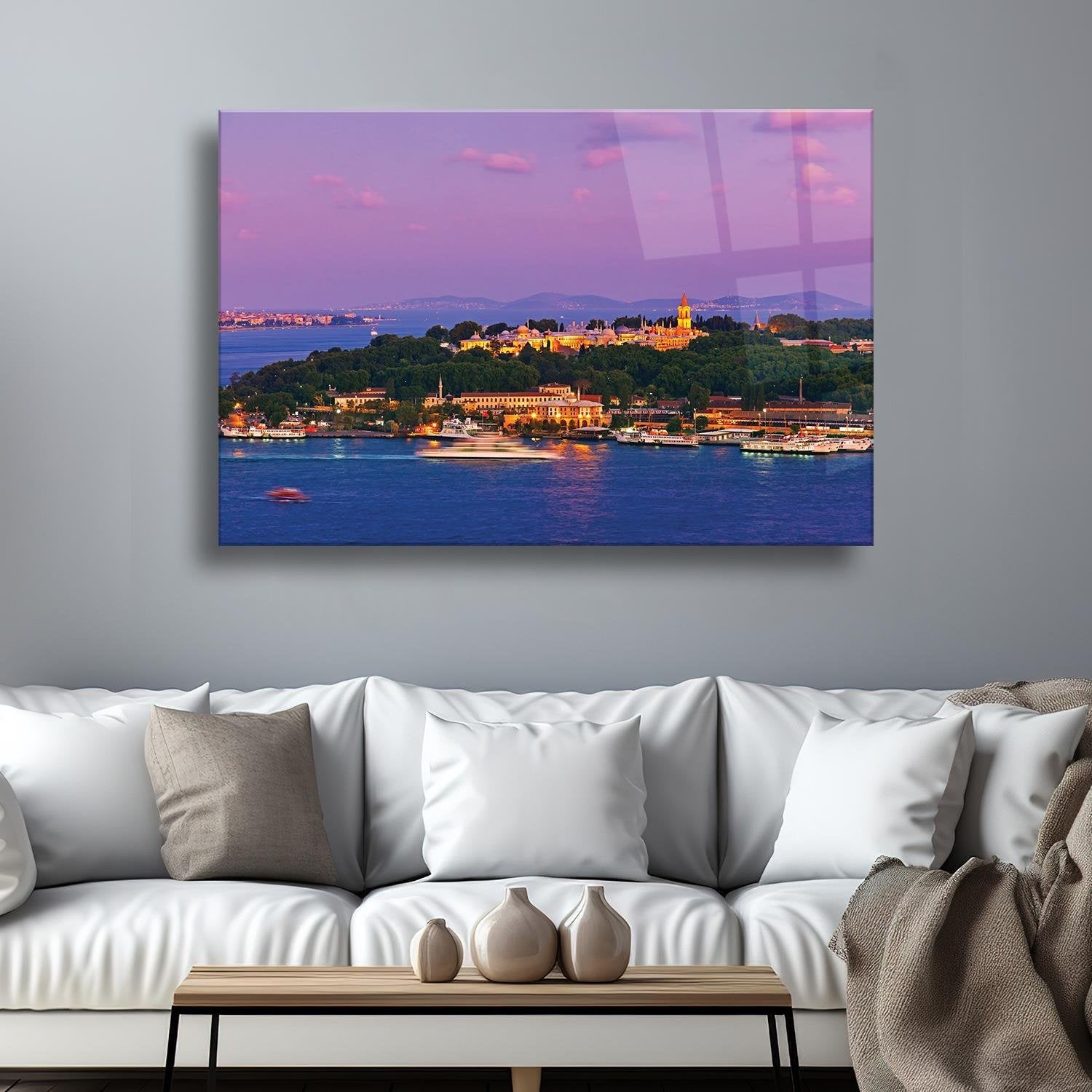İstanbul Temalı Cam Tablo