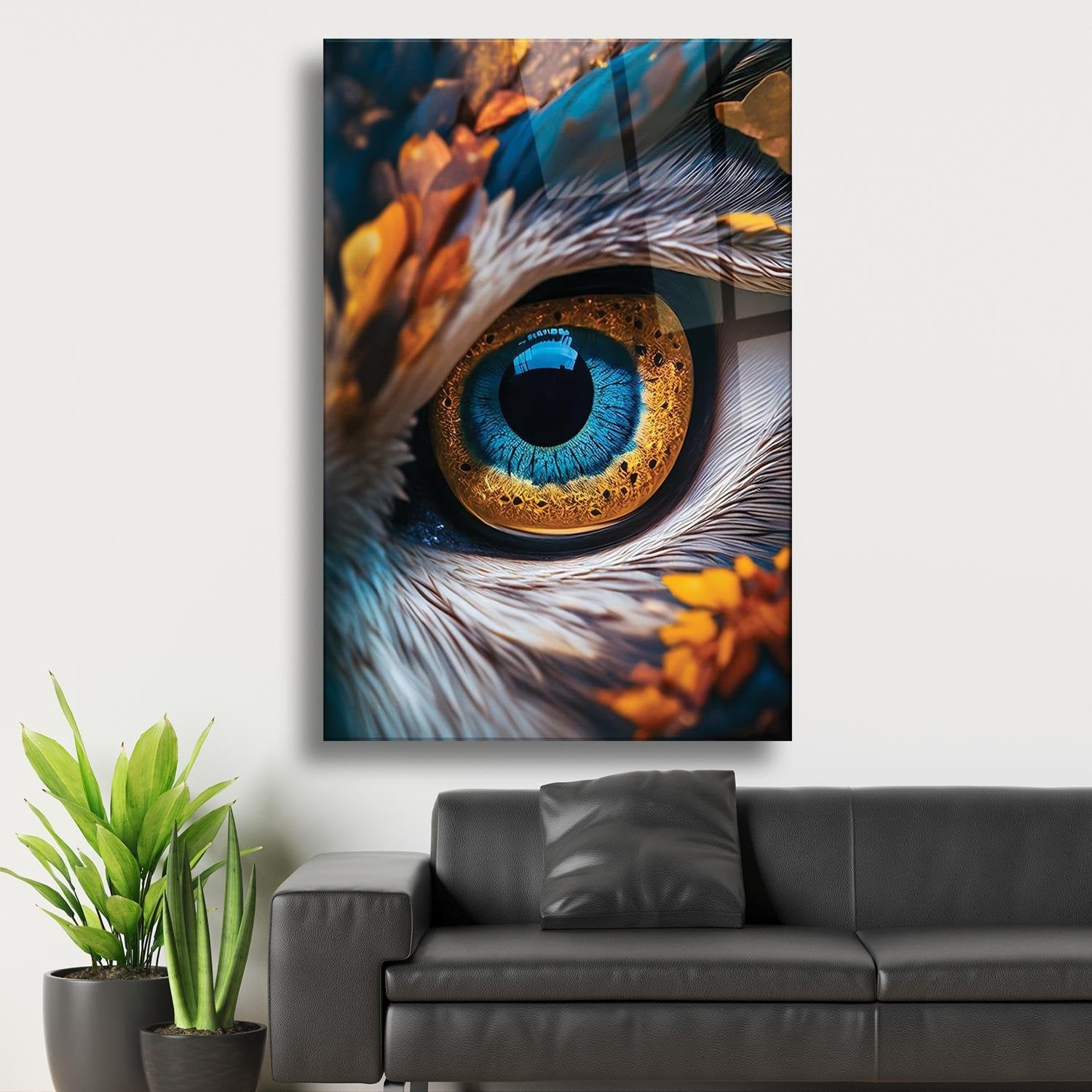 Kartal Gözü İris Dayanıklı Cam Tablo