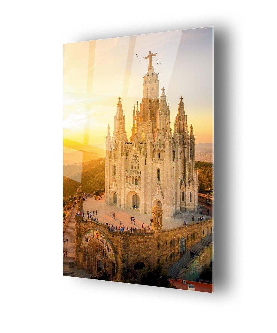 Katedral Temalı Cam Tablo