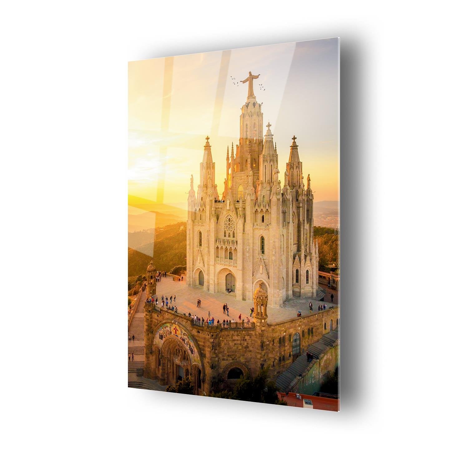 Katedral Temalı Cam Tablo