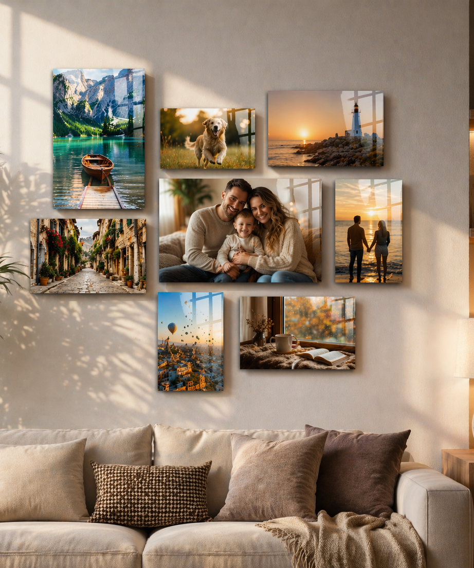 Kişiye Özel Cam Tablo – Fotoğraf Yükle & Tasarla