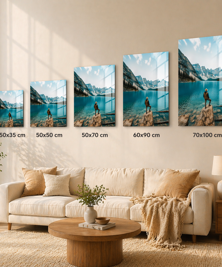 Kişiye Özel Cam Tablo – Fotoğraf Yükle & Tasarla