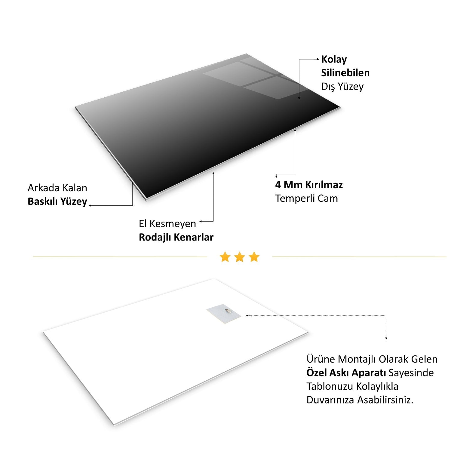 Niagara Şelalesi Temalı Cam Tablo