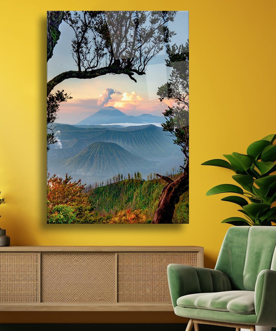 Manzara Temalı Cam Tablo