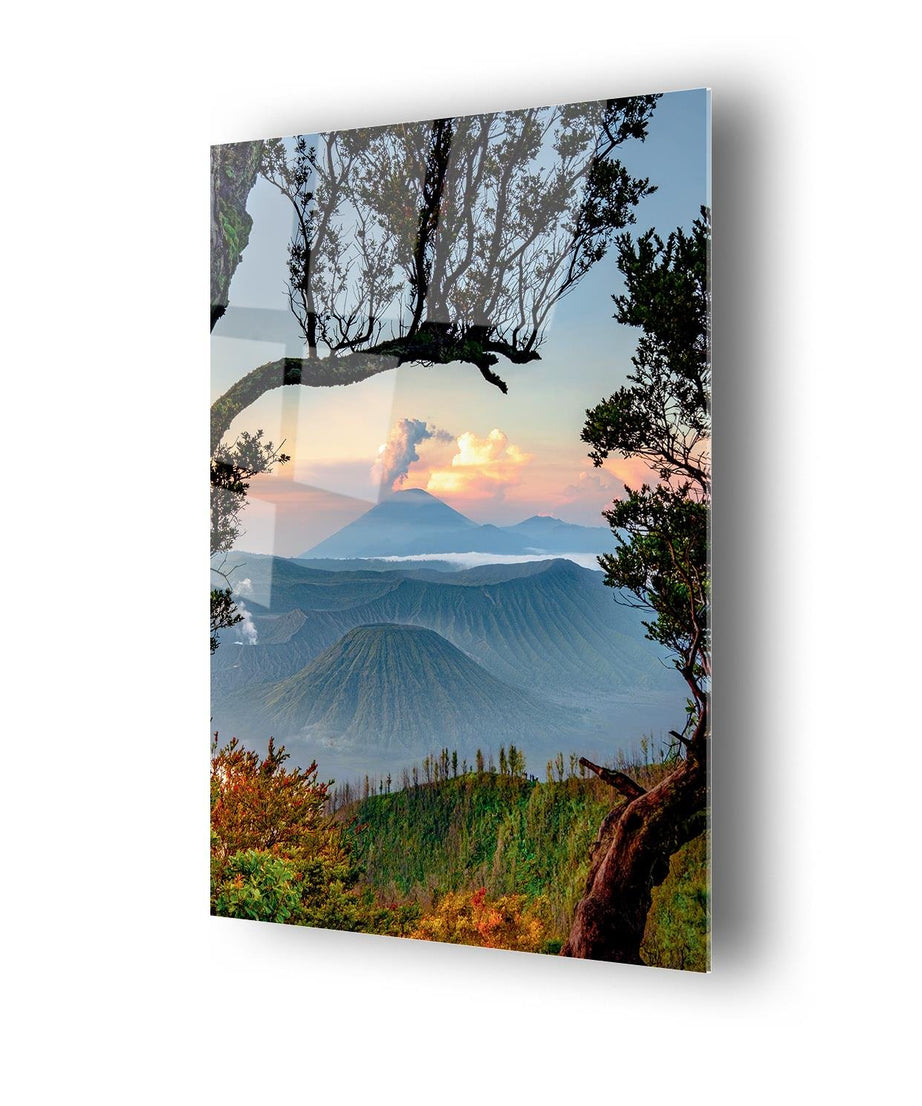 Manzara Temalı Cam Tablo