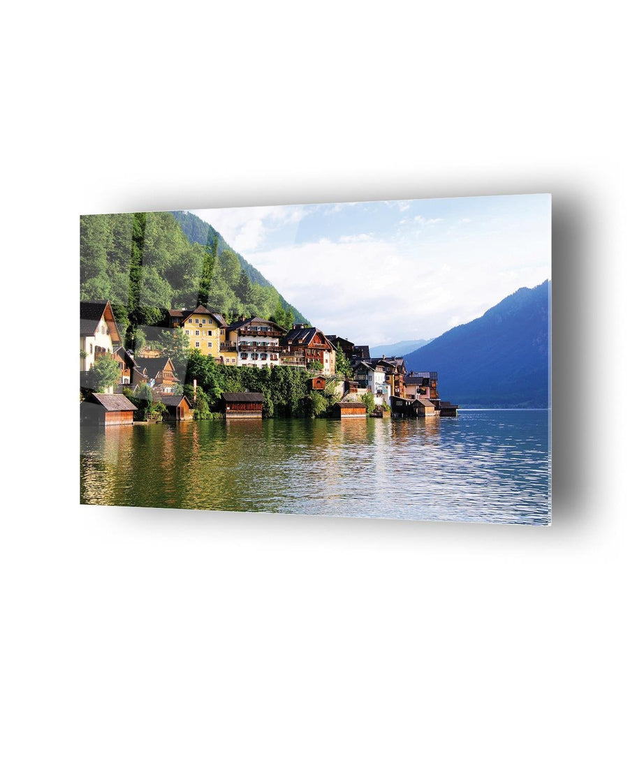 Manzara Temalı Cam Tablo