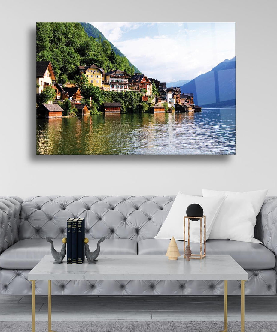 Manzara Temalı Cam Tablo